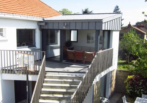 extension bardage zinc