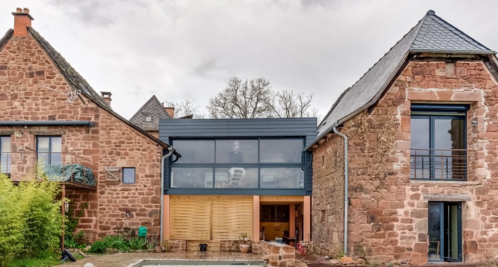 Maison ancienne avec extension moderne Agrandir ma maison