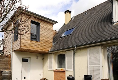 surélévation en bois à Nantes